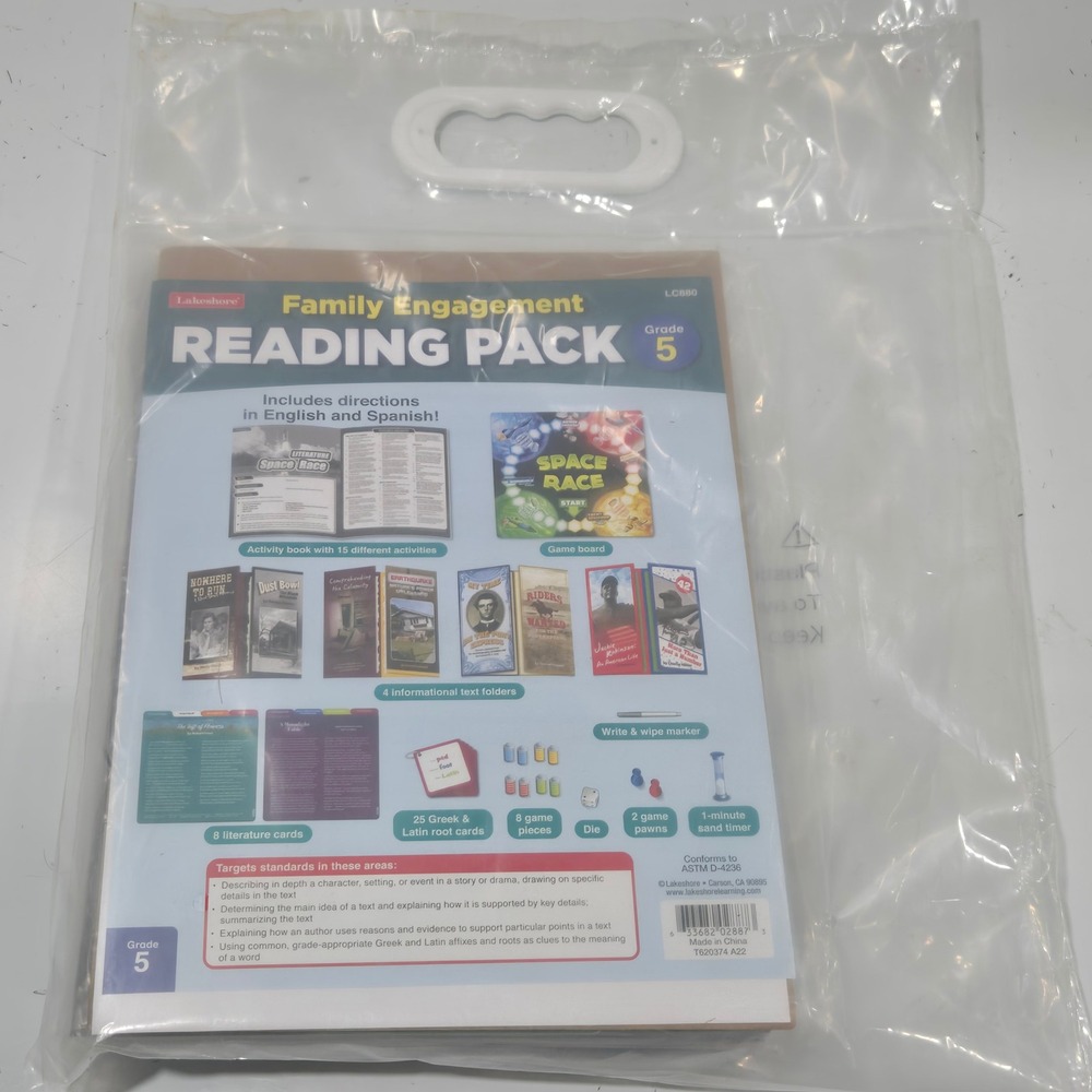 Lakeshore Family Engagement Reading Pack Grade 5 LC880 Educational Learning Set